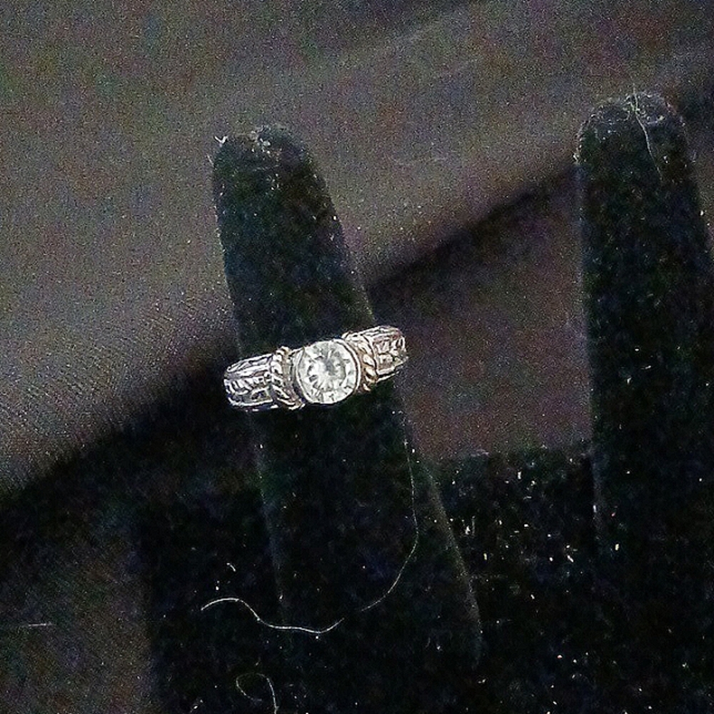 Womans Ring Monet sterling silver ring smaller size 7 sterling silver